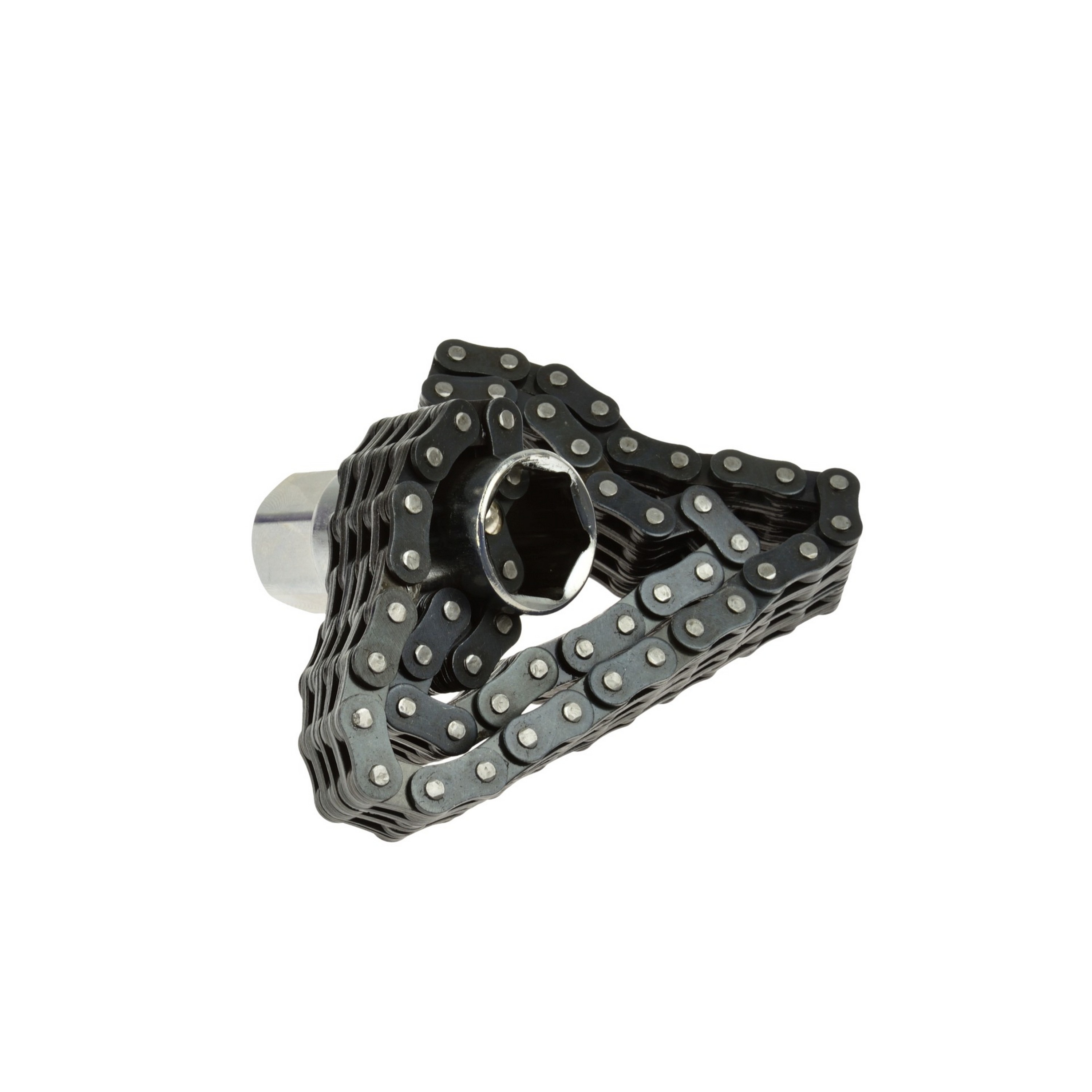 Double chain type universal oil filter wrench - 2