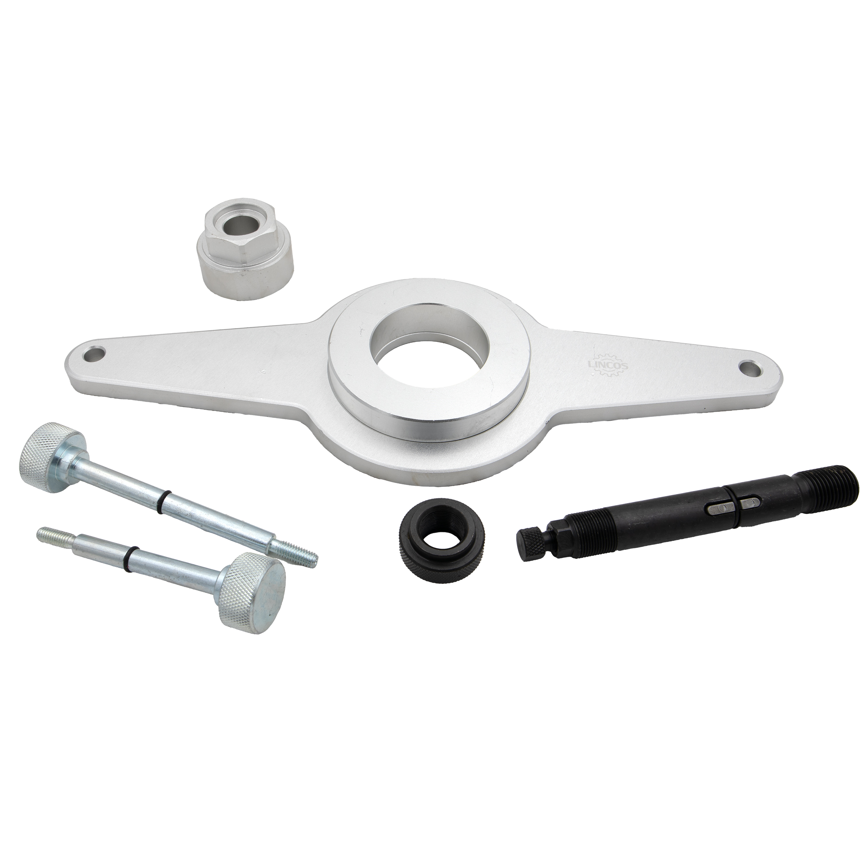 Vibration damper holding tool set for VAG 1.8/2.0 TFSI engines - 4
