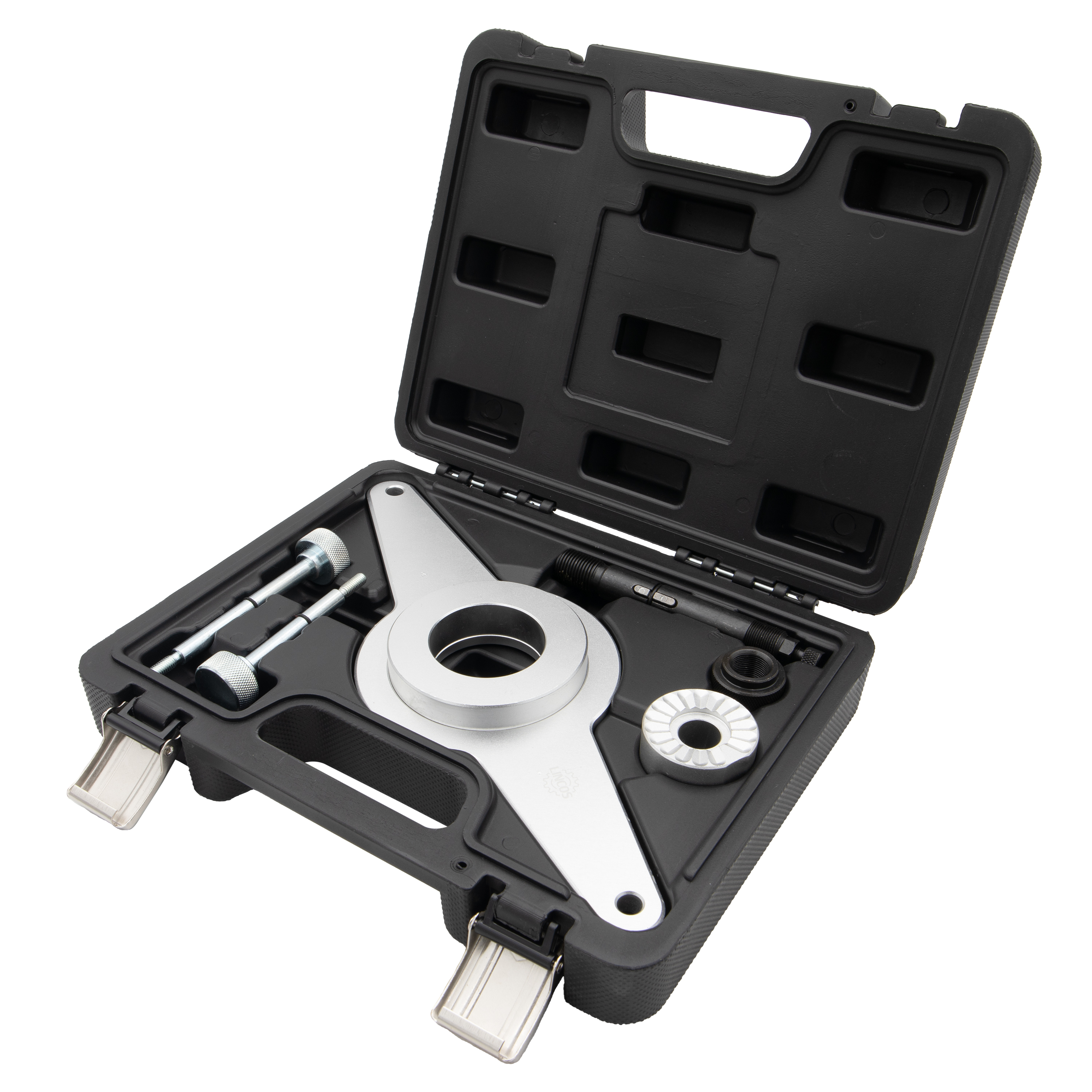 Vibration damper holding tool set for VAG 1.8/2.0 TFSI engines