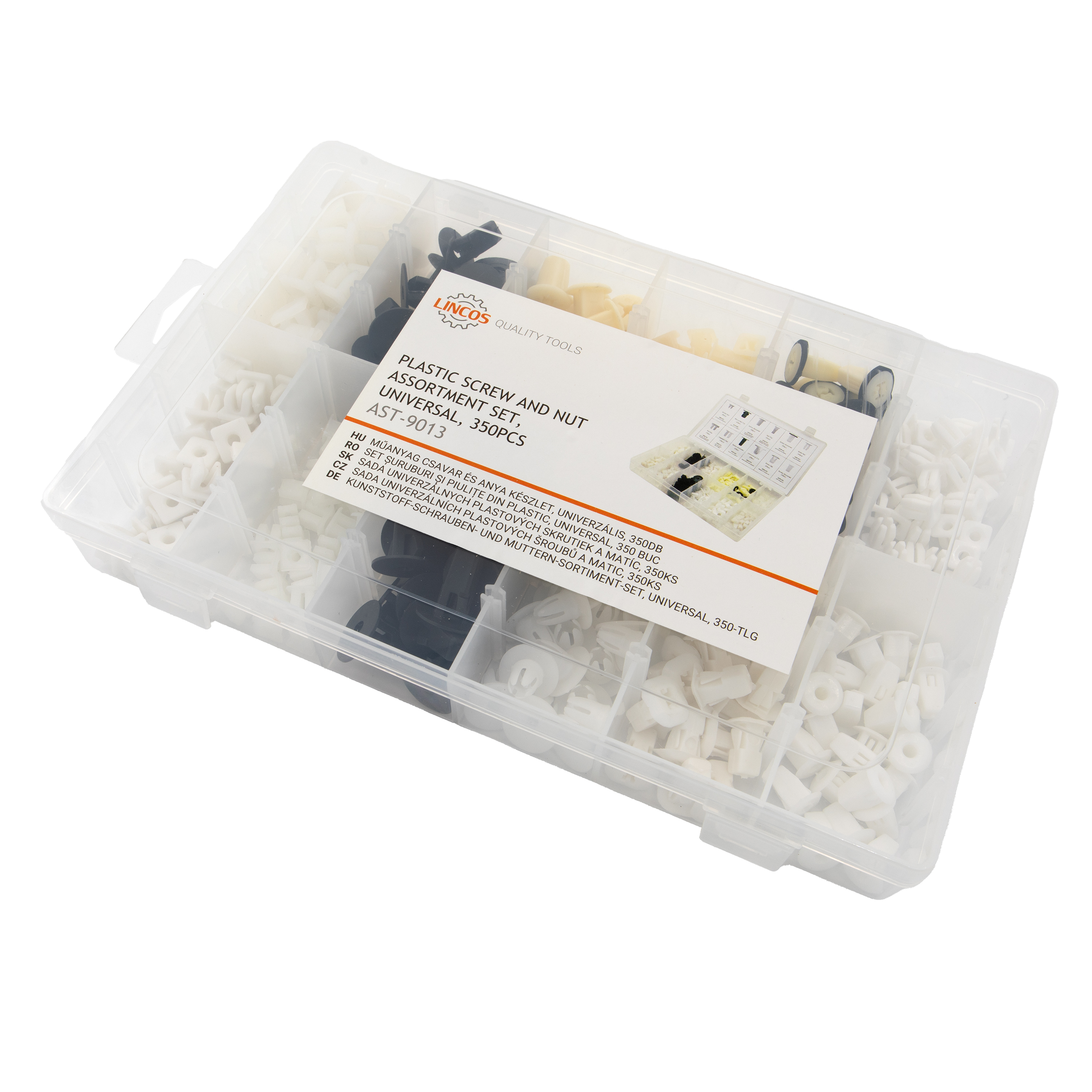 Plastic screw and nut assortment set, universal, 350pcs - 3
