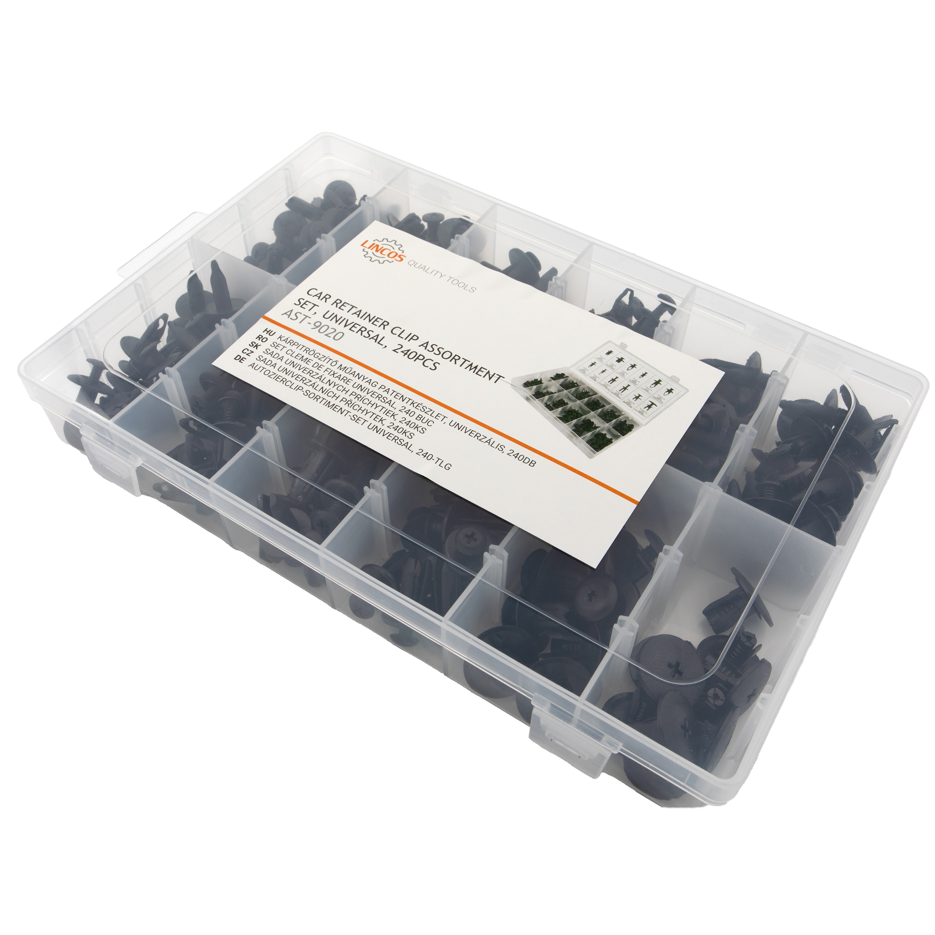 Car retainer clip assortment set, universal, 240pcs - 3
