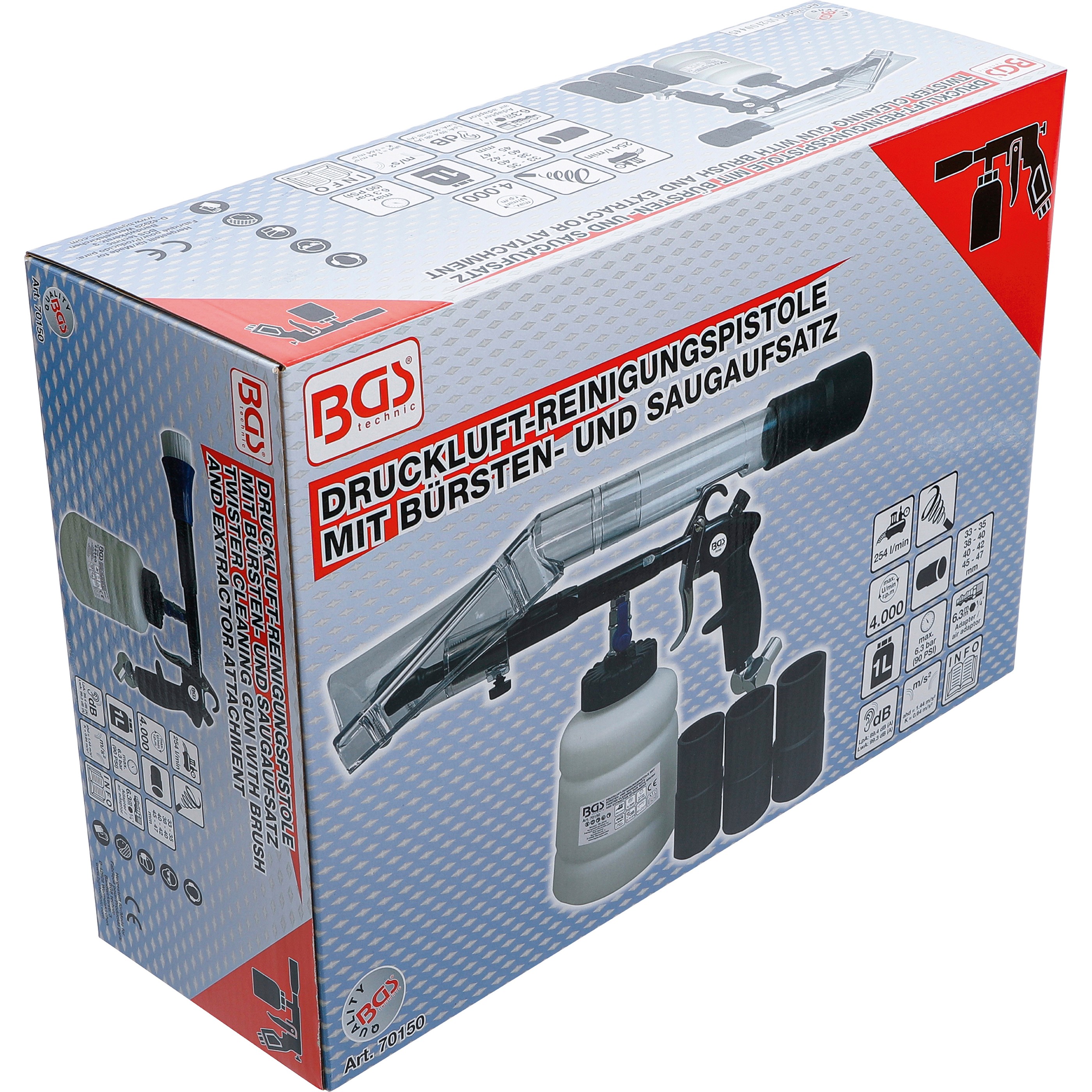 Twister Cleaning Gun with Brush and Extractor Attachment | 7 pcs. - 9