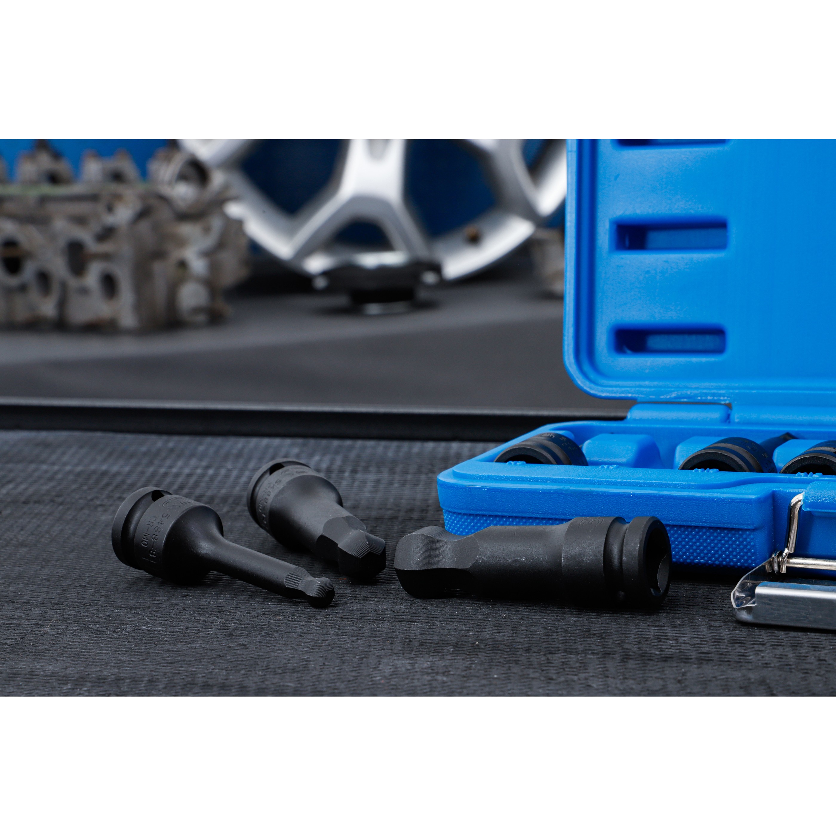 Impact bit socket set, 1/2" drive, internal hexagon ball head 6–19mm, 8 pcs - 5