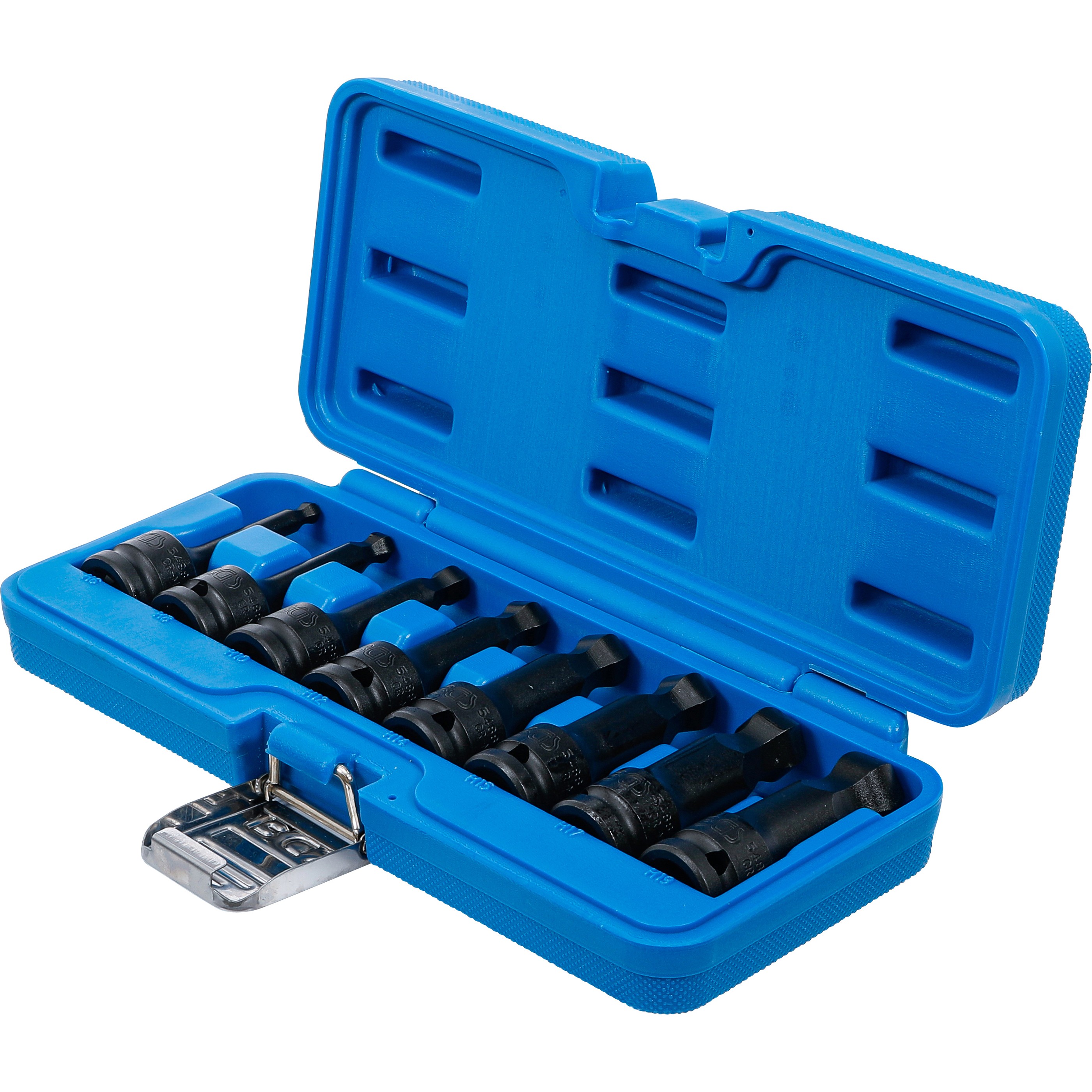 Impact bit socket set, 1/2" drive, internal hexagon ball head 6–19mm, 8 pcs