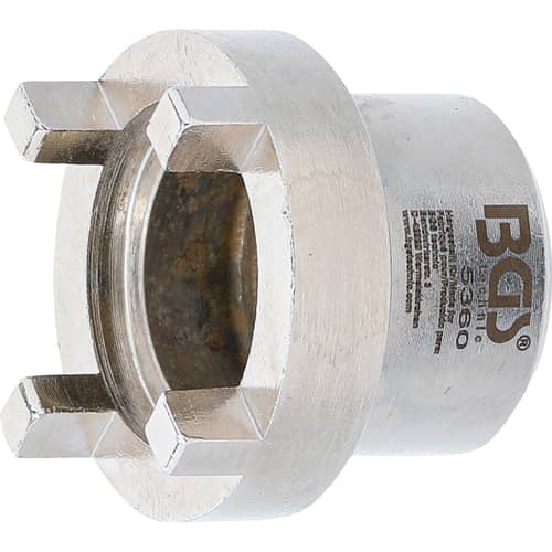 Groove nut socket for Suzuki swing arm pivot nuts