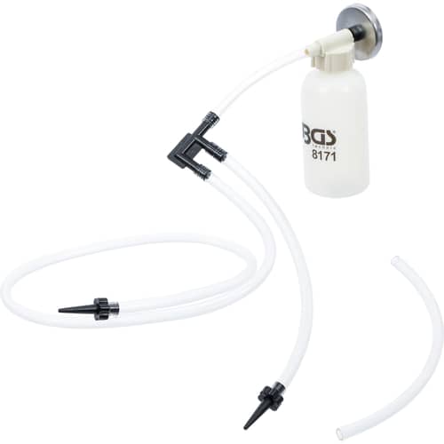 Brake bleeding bottle for motorcycles