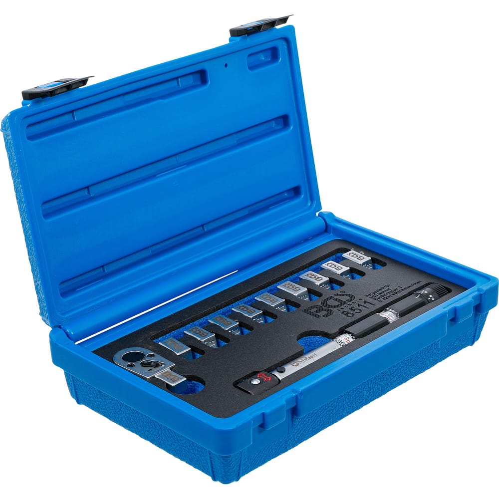 Spoke torque wrench with interchangeable heads 3-15 Nm