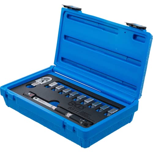 Spoke torque wrench with interchangeable heads 3-15 Nm