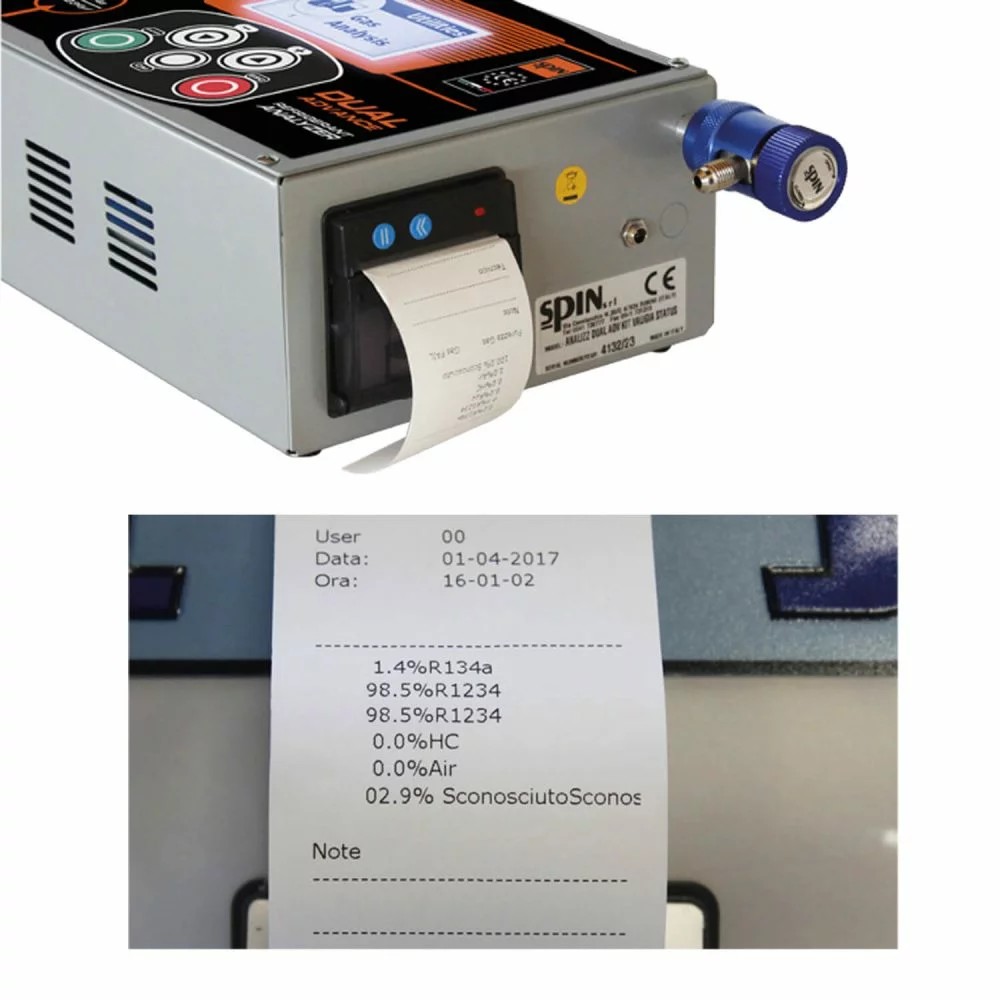 Dual gas analyzer R134a e R1234yf - 4