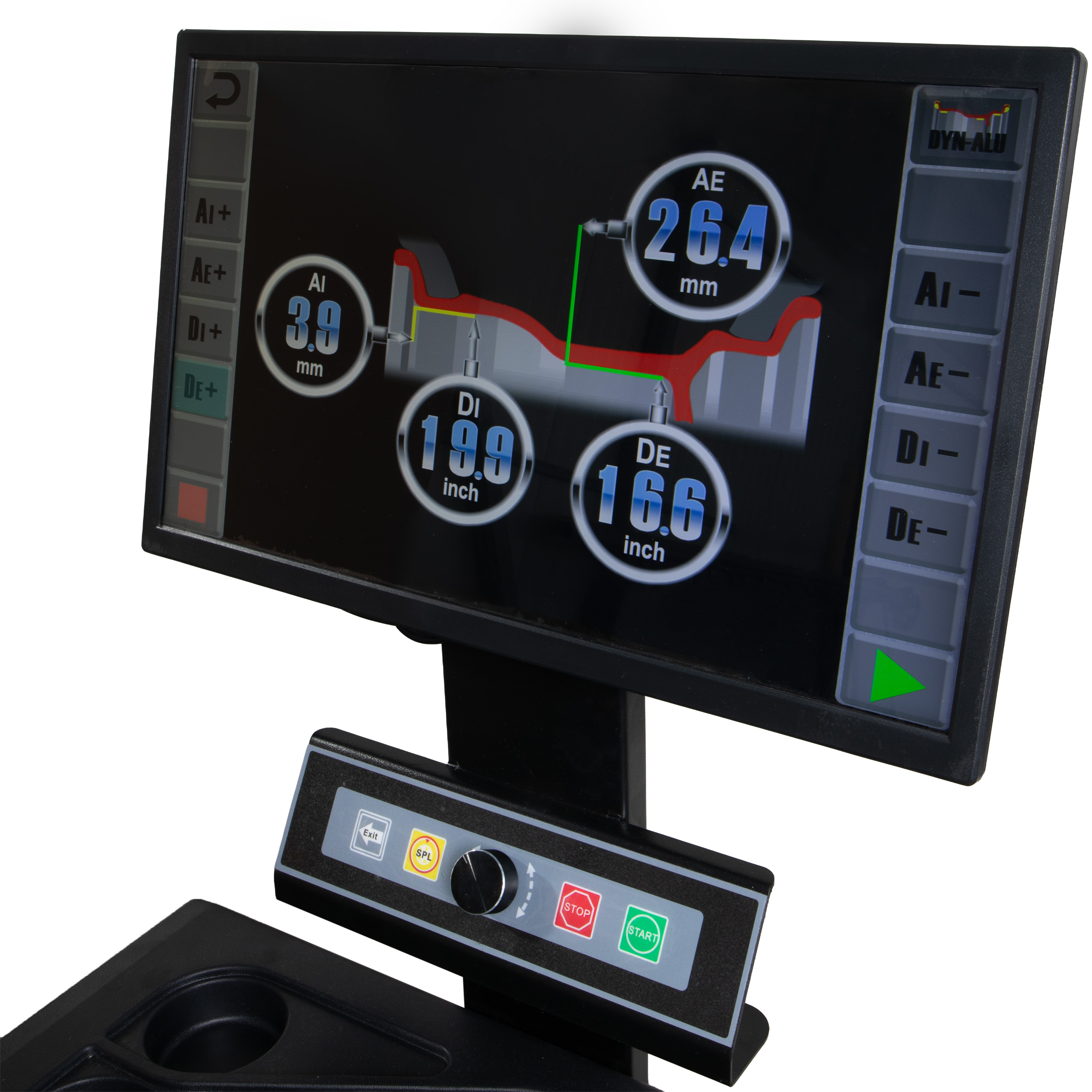 Vyvažovačka kol 10-28", automatický vstup dat, LED monitor - 12