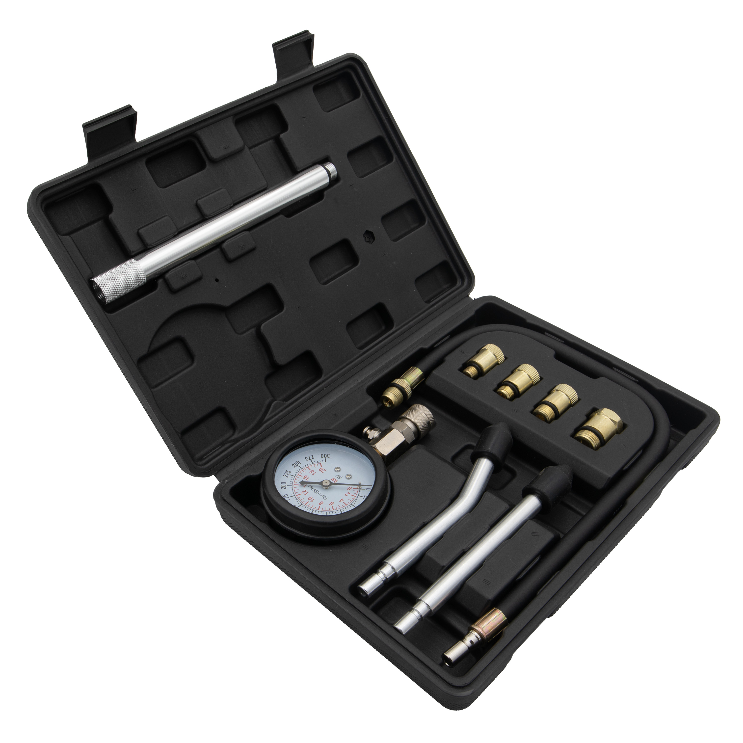 Kompresiometr pro benzínové motory s adaptéry, 9ks - 3