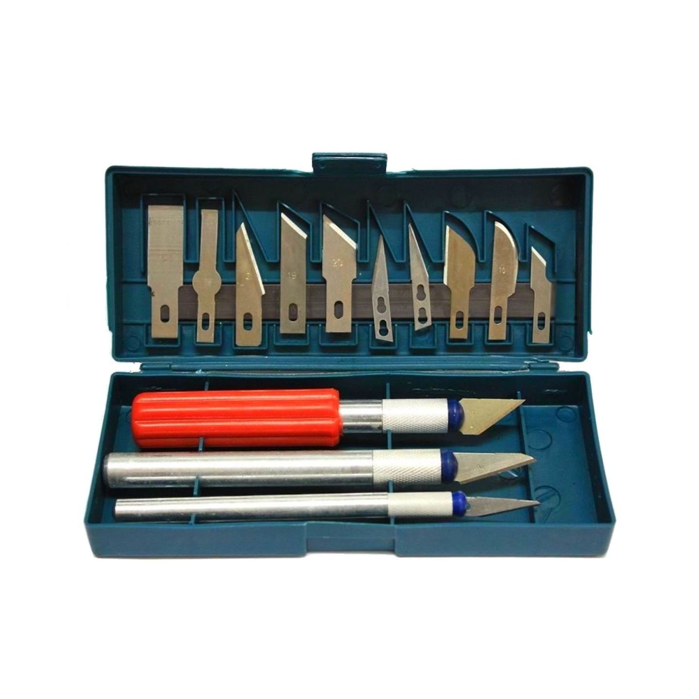 Multi-purpose precision modelling knife and scalpel set, 13pcs
