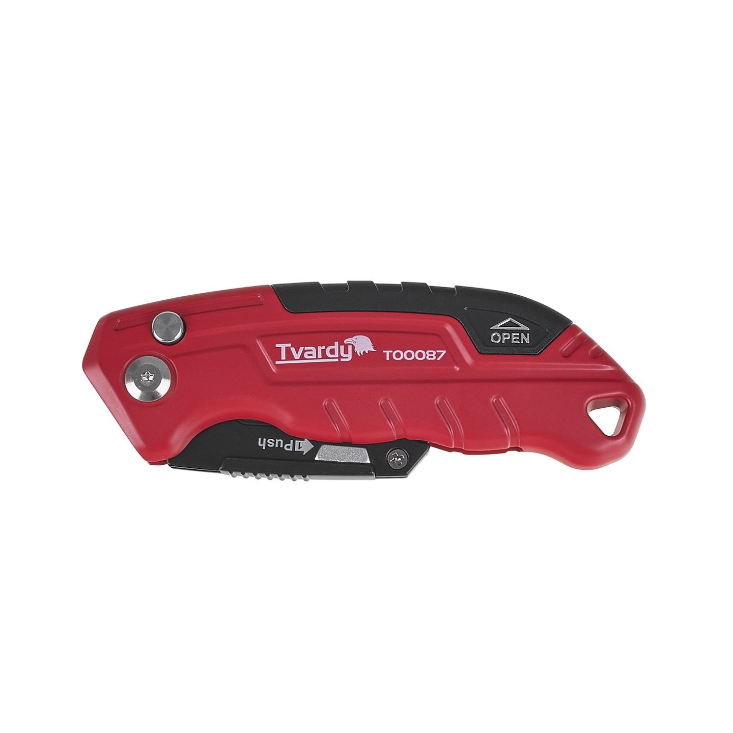 Folding utility knife with trapezoidal SK2H blade 60x19x0.6mm, aluminium body, belt clip and 3-position lock - 6