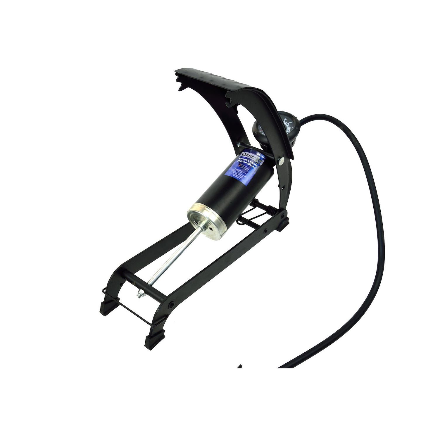Single barrel foot pump Profi with dual head, 0–7bar - 3
