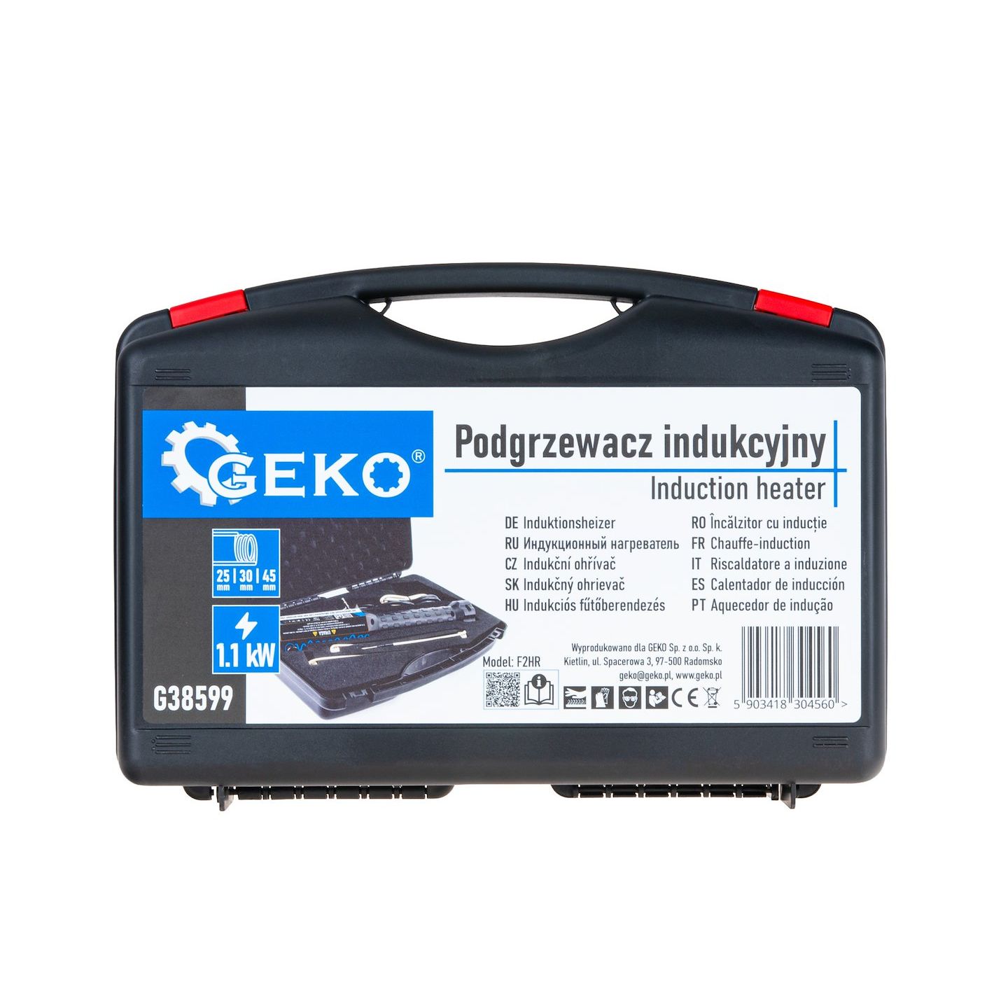 Indukciós hevítő készlet 1300W, cserélhető tekercsekkel és hordtáskával - 2