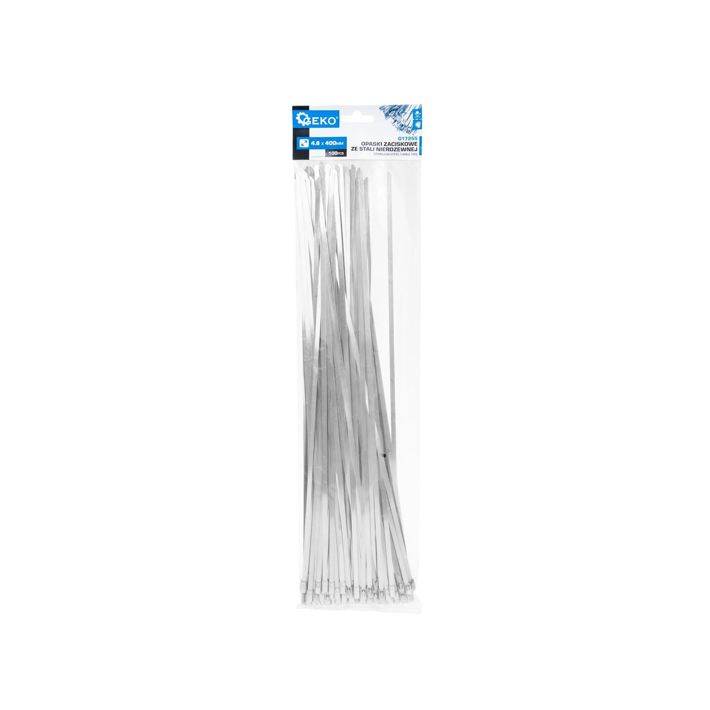 Stainless steel self-locking cable ties 4.6x400mm, 100pcs - 2