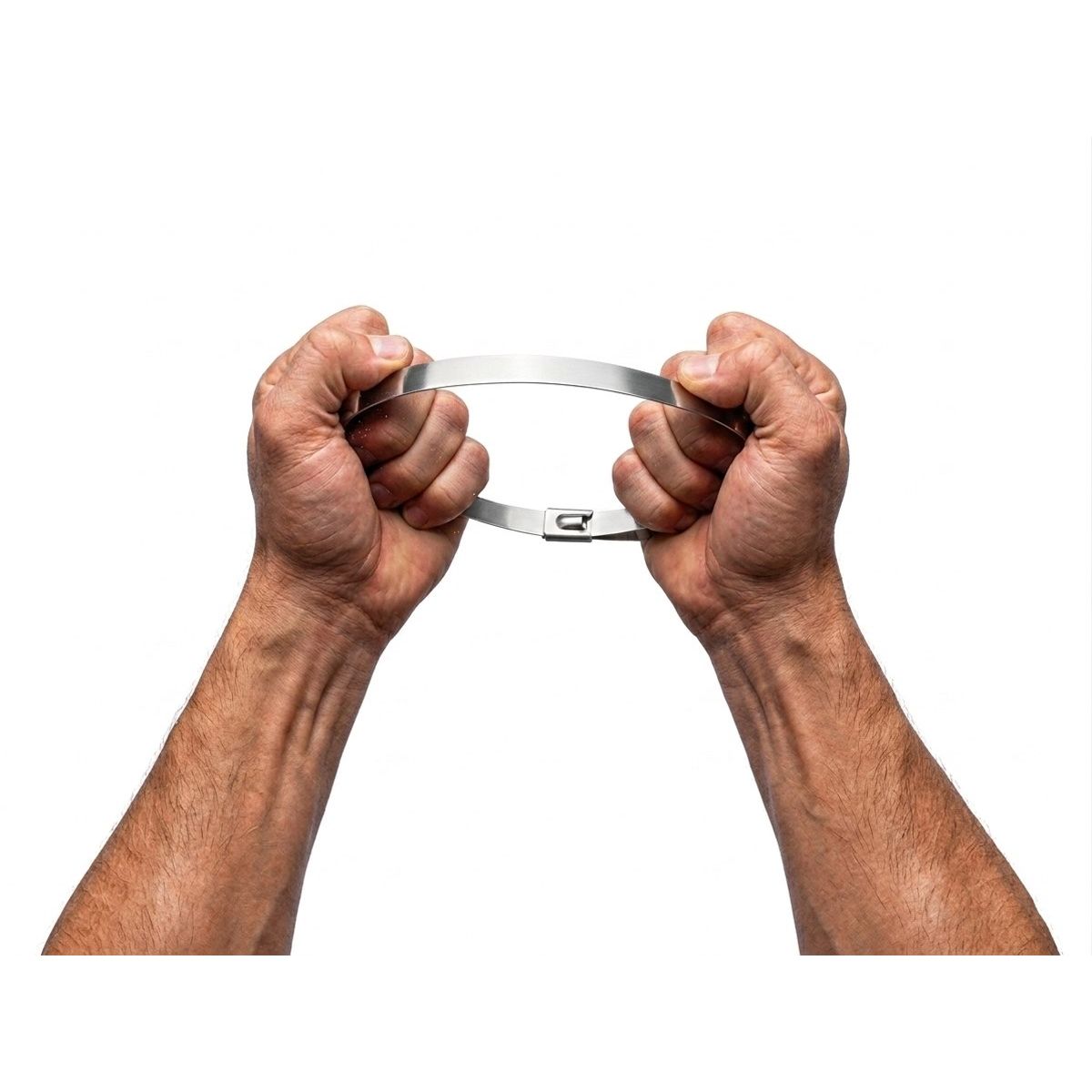 Stainless steel self-locking cable ties 4.6x400mm, 100pcs - 7