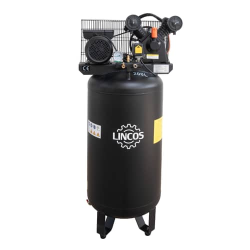 Ipari kompresszor 200L, 2.2kW, 10bar, kétdugattyús, álló
