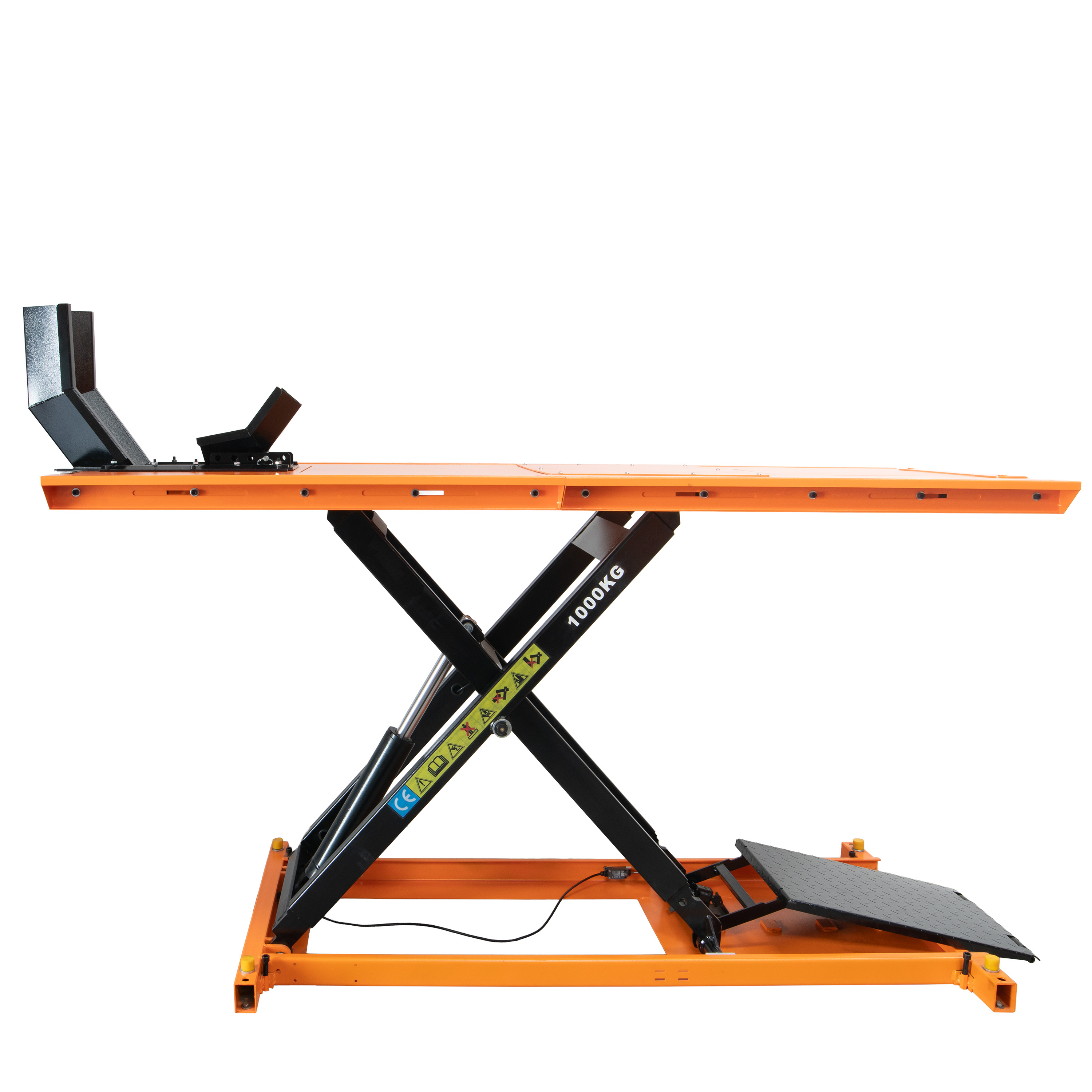 Elektrohydraulický zdvihák pre motocykle, 1000kg - 2