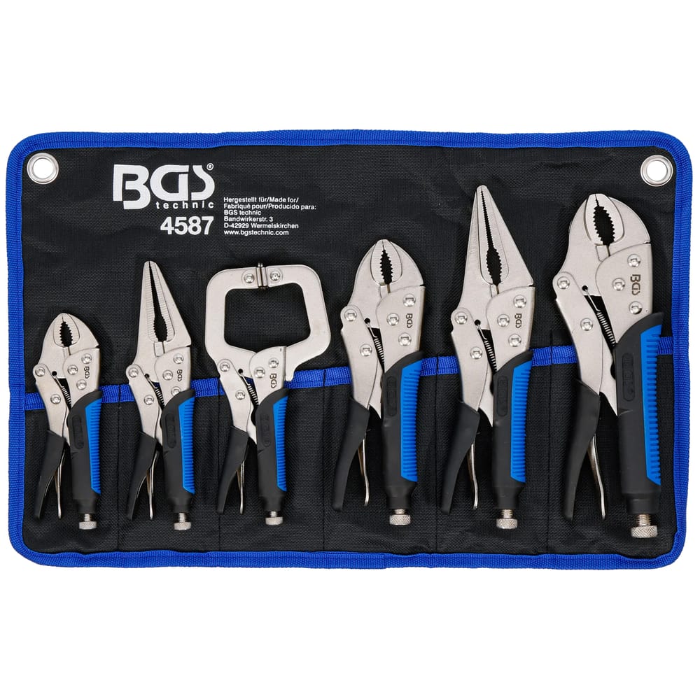 BGS grippfogó készlet 6db, szövettáskában
