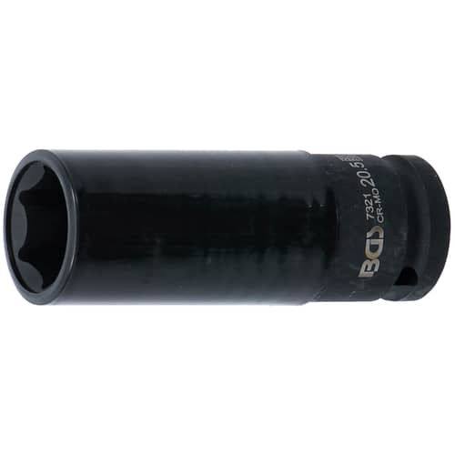 Felnikímélő gépi dugókulcs, 12.5mm (1/2") hajtás, 20.5mm
