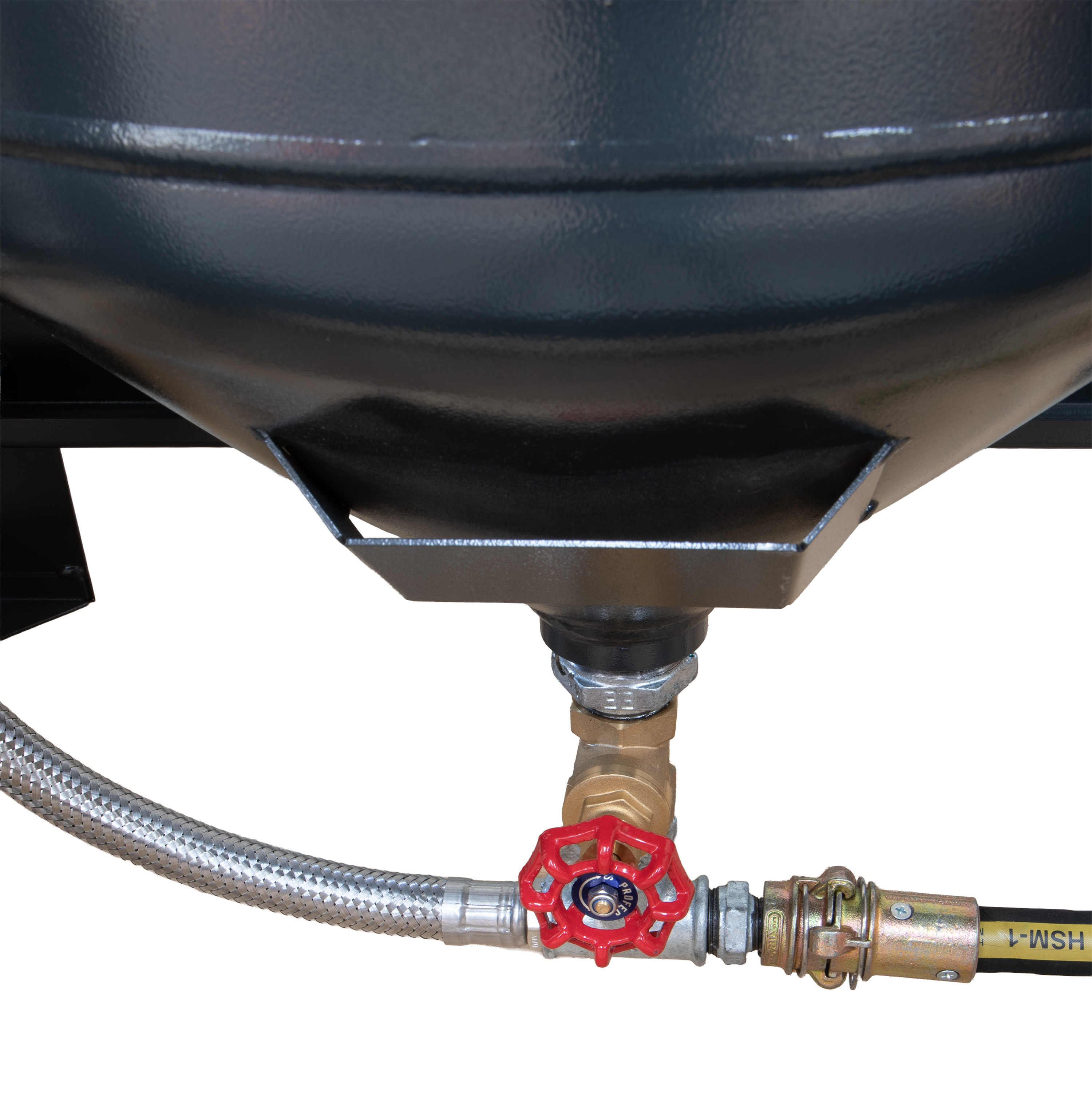 Dulap de sablare 350l, cu rezervor sub presiune, extractor de praf - 9