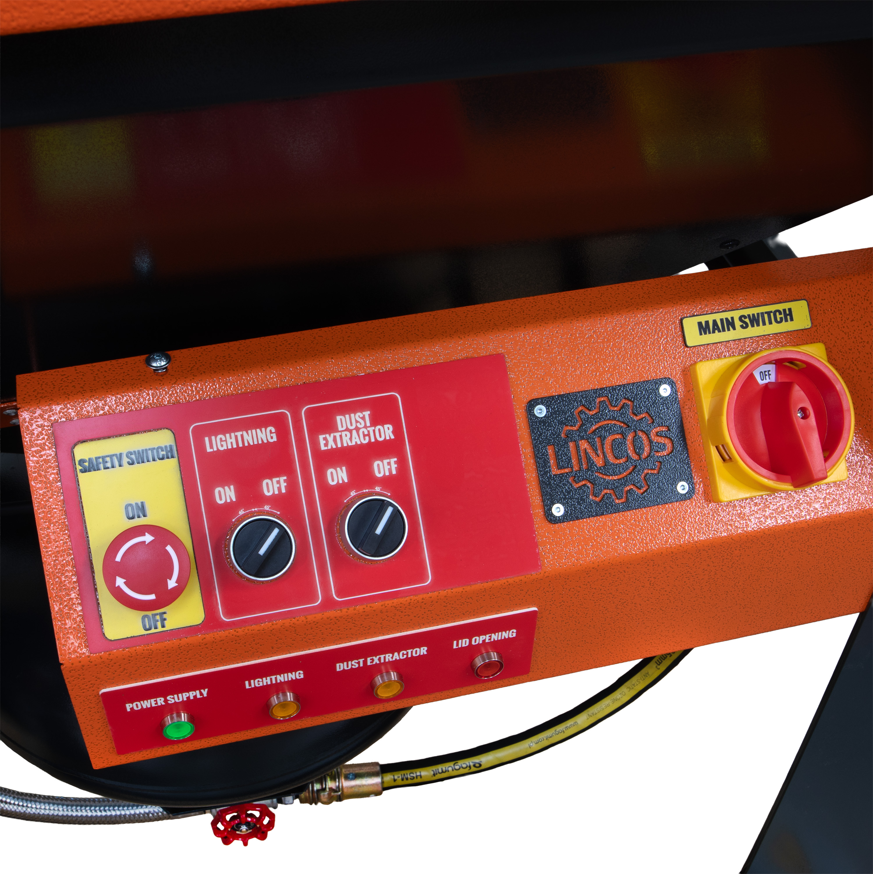 Dulap de sablare 350l, cu rezervor sub presiune, extractor de praf - 11