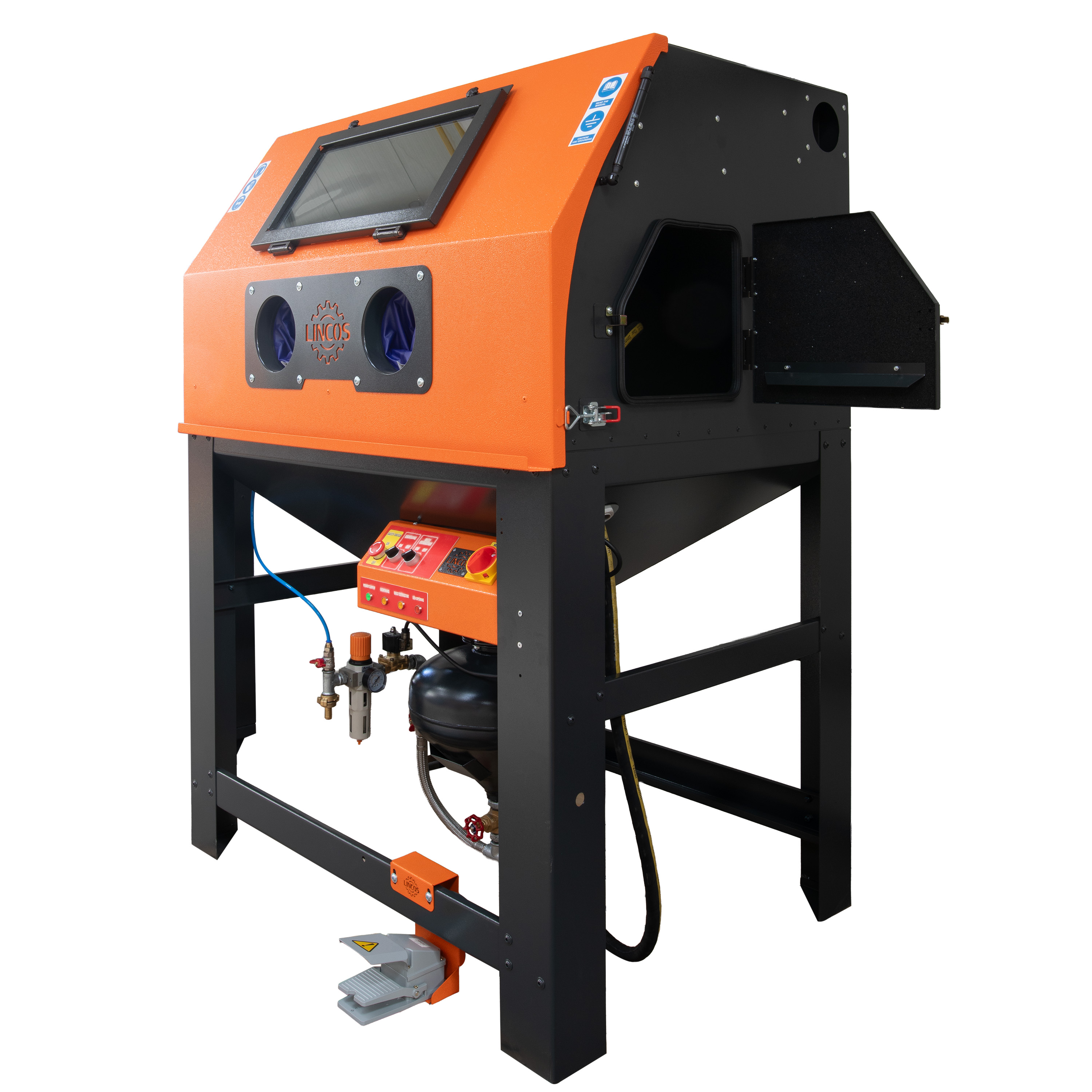 Dulap de sablare 900l cu ciclon si oala sub presiune - 3