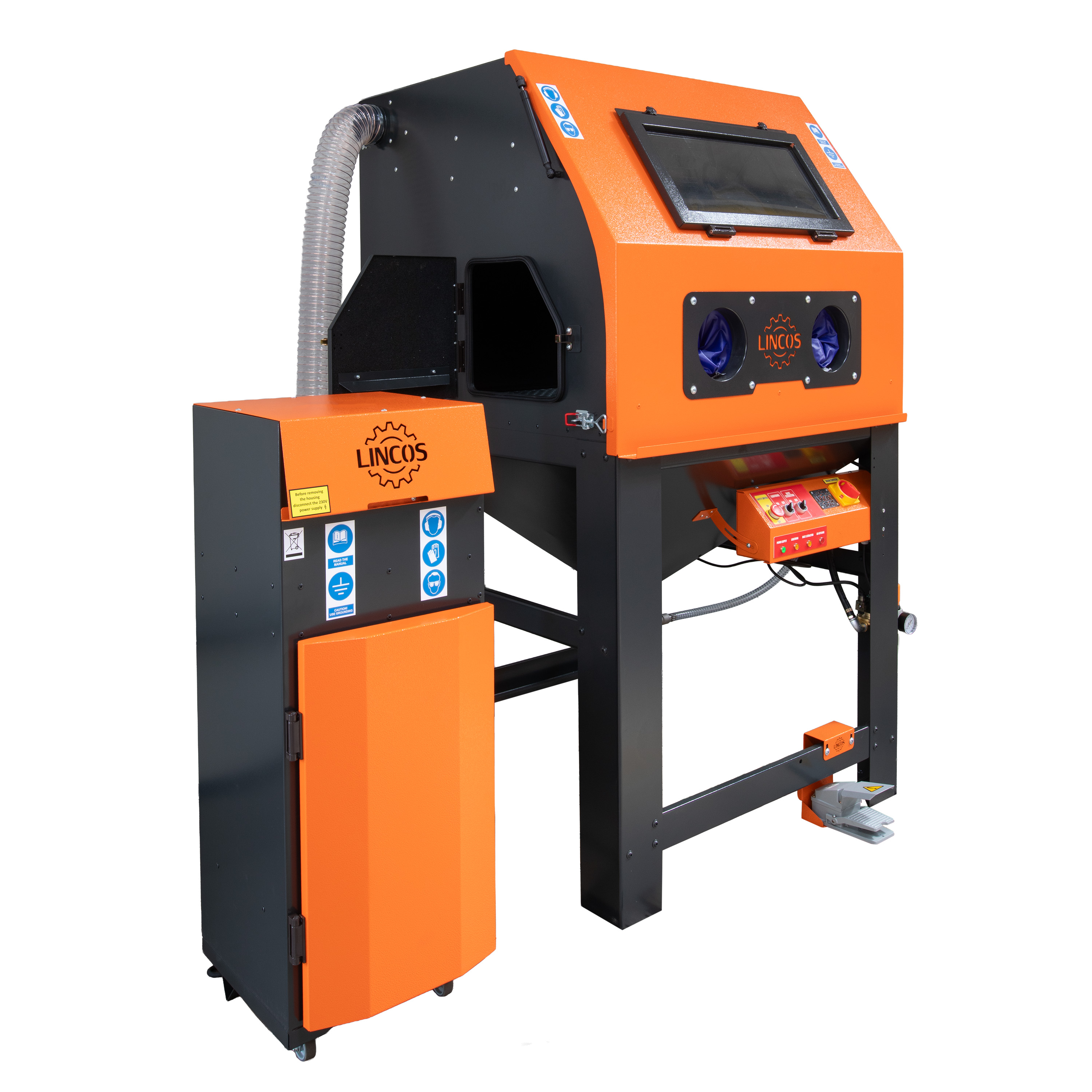 Cabinaă de sablare 1200l, cu aspirator ciclonic și iliminat incorporat - 4
