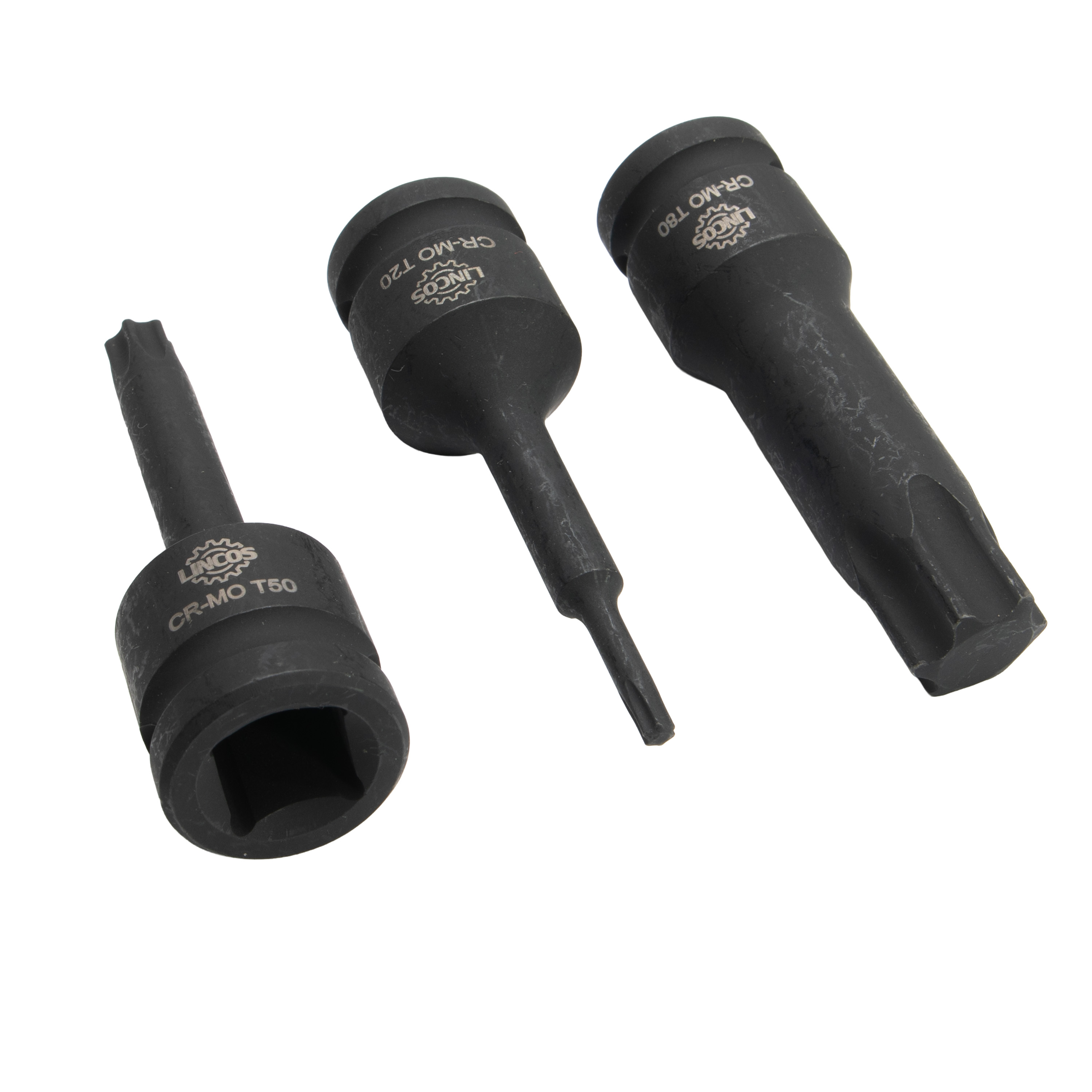 Torx gépi dugókulcs készlet 1/2", T20-T100, 16db - 5