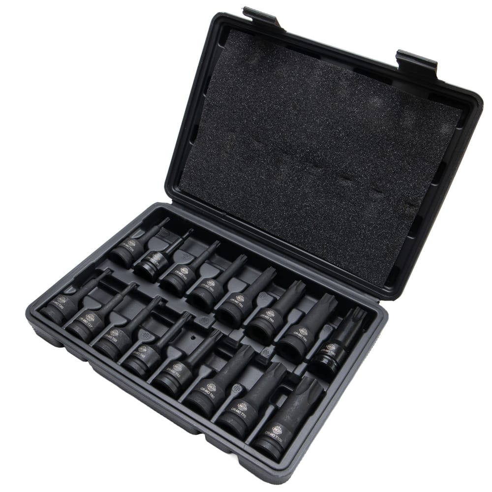 Lincos Torx gépi dugókulis készlet 1/2" 16 db műanyag kofferben