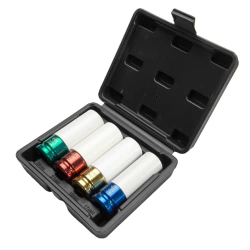Gépi dugókulcs készlet, színes, hosszú, 1/2", 4db
