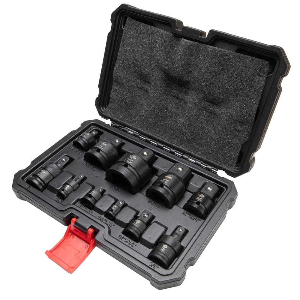 Lincos 11 részes gépi dugókulcs adapter szett tokban