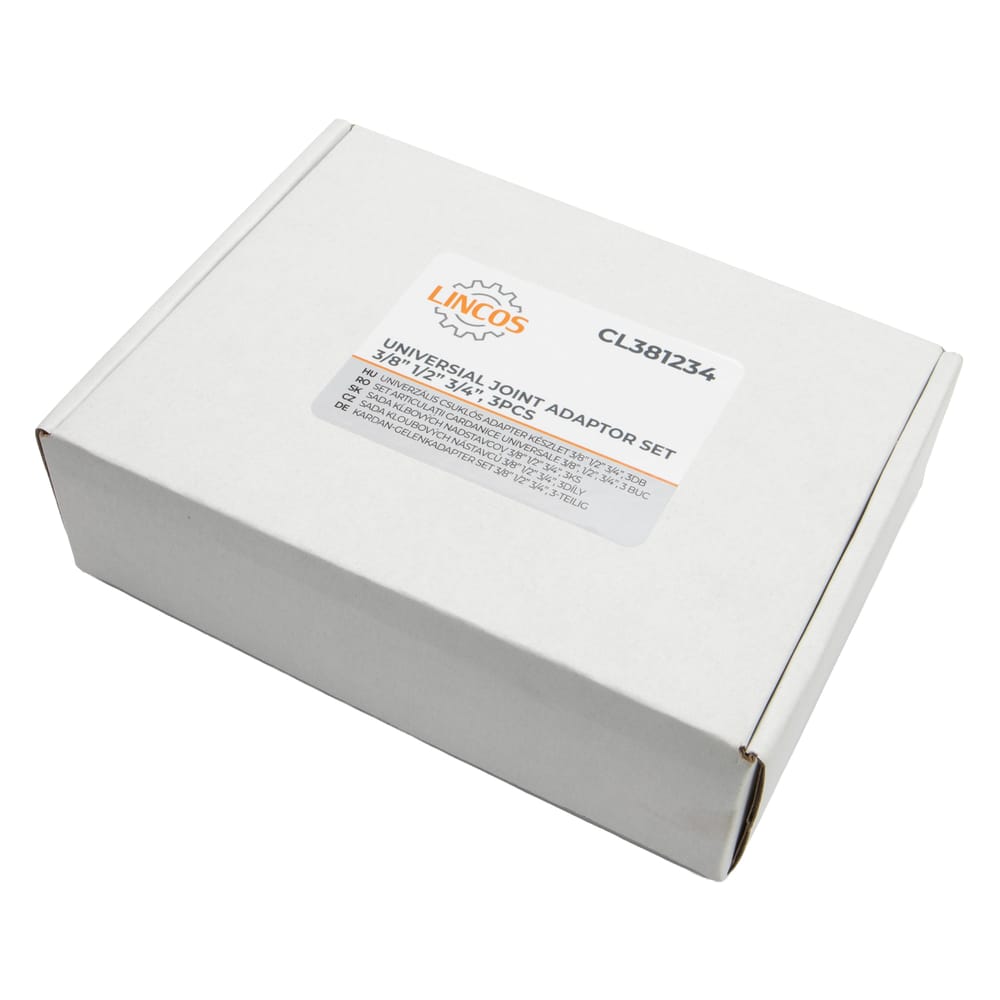 Lincos csuklós adapter készlet zárt dobozos csomagolása