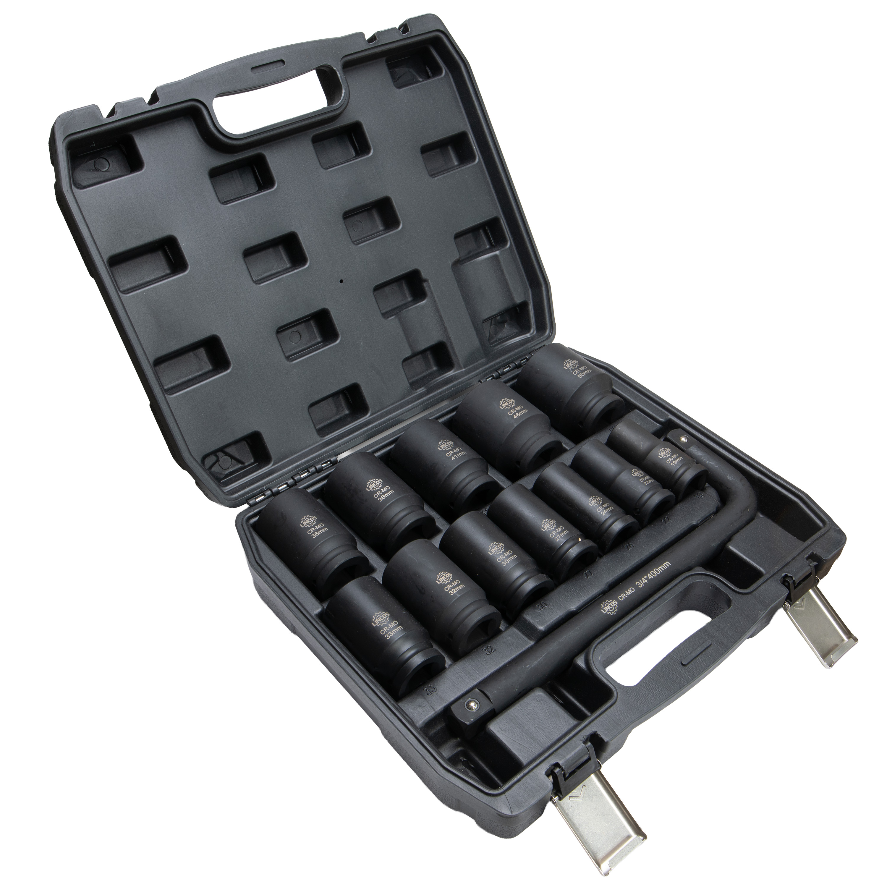 Gépi dugókulcs készlet mély 3/4", 13 részes - 4