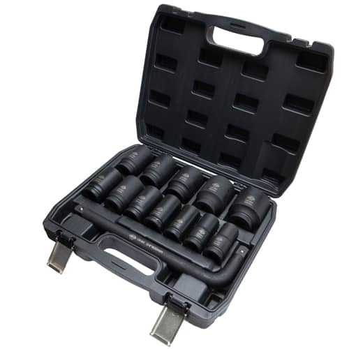 Gépi dugókulcs készlet mély 3/4", 13 részes