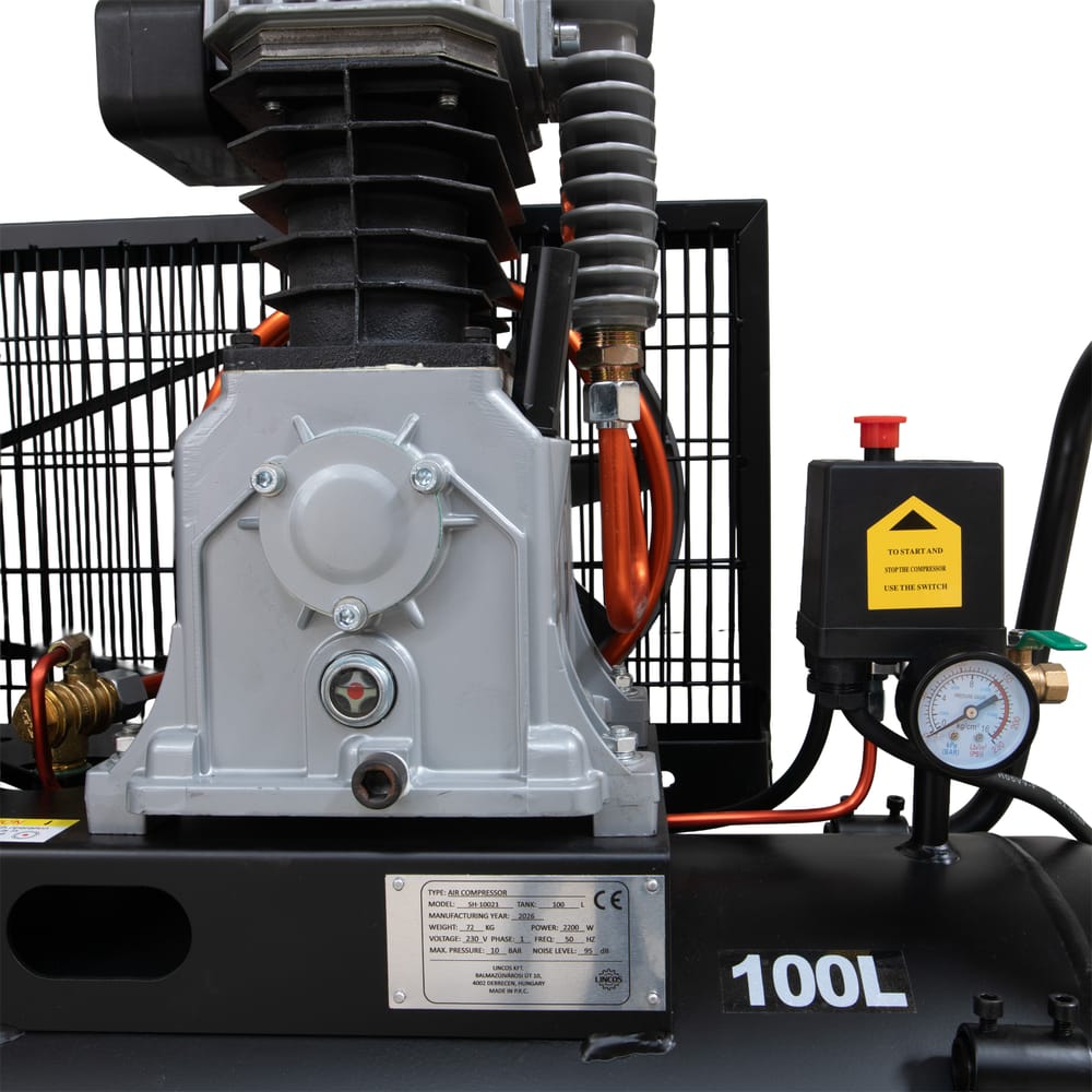Ipari kompresszor, 100l, 2.2KW, 10bar